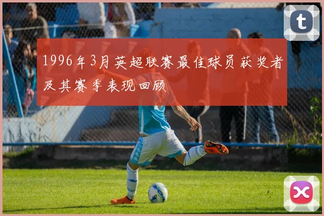 1996年3月英超联赛最佳球员获奖者及其赛季表现回顾